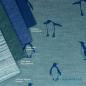 Preview: Bio Wolle Seide Pinguine auf Arctic Night