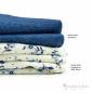 Preview: Bio Wolle Seide dunkle Streublumenwiese Singlejersey