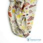 Preview: Bio Wolljersey Jacquard Regenbogen auf Ecru