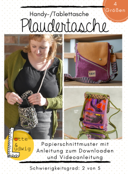 Lotte & Ludwig Papierschnittmuster - Plaudertasche