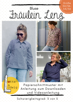 Lotte & Ludwig Papierschnittmuster - Fräulein Lenz