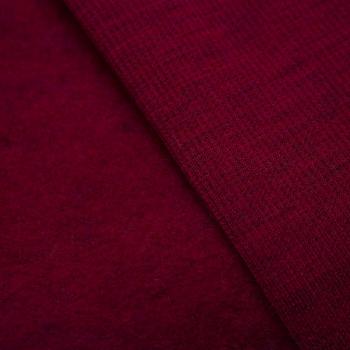 Preview: Bio Wollbündchen - rot meliert - Rippe im Schlauch 2024