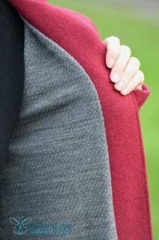 Preview: Mantelfutter/Strukturfutter Wolle (Merino, kbt, 100%) Schiefer
