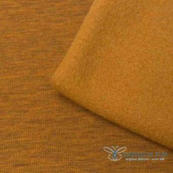 Preview: Bio Wollbündchen - Gold - Rippe im Schlauch