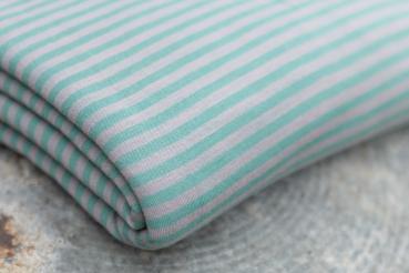 Preview: Bio Woll-Kuschelsweat Mint-Grau
