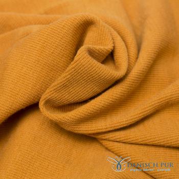 Preview: Bio Wollbündchen - Senfgelb - Rippe im Schlauch