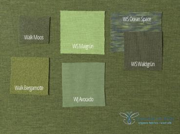 Preview: Wollfleece Grün Meliert