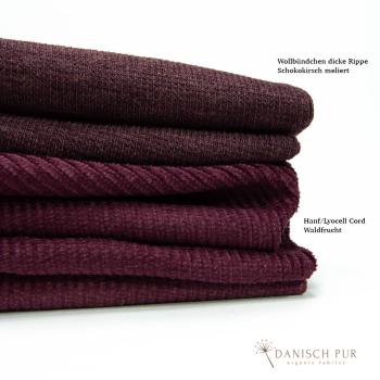 Preview: Webware Hanf Lyocell Cord Waldfrucht (55% Hanf-45% TENCEL™ Lyocell)