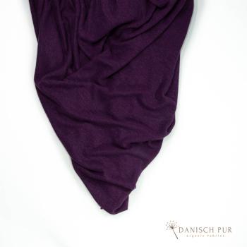 Preview: Bio Hanf Lyocell Singlejersey Aubergine