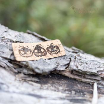 Korkpatch/Korklabel "Kürbis"