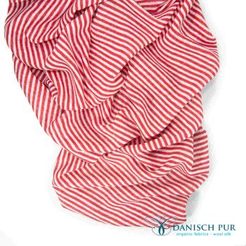 Preview: Bio reiner Hanfjersey (kba) - Erdbeersahne Ringel