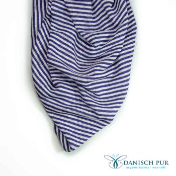 Preview: Bio reiner Hanfjersey (kba) - Purple Streifen