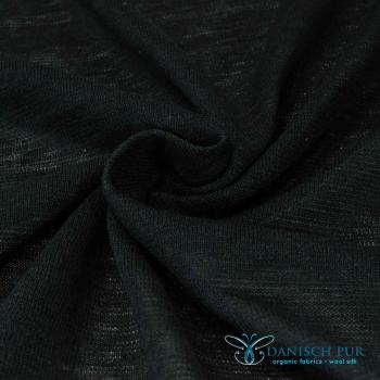 Preview: Bio reiner Hanfjersey (kba) - Schwarz