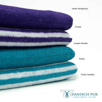 Preview: Bio reiner Hanfjersey (kba) - Türkis