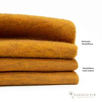 Preview: Bio Wollfleece - Gold meliert
