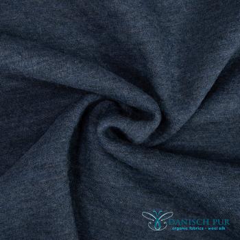 Preview: Bio Wollfleece - Wendewollfleece Lagoblau Antrazit B_Ware