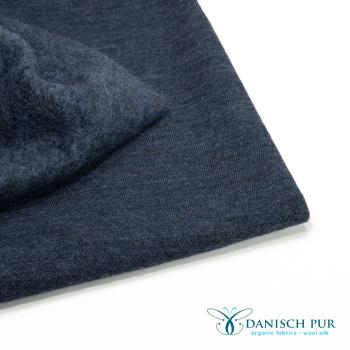 Preview: Bio Wollfleece - Wendewollfleece Lagoblau Antrazit B_Ware