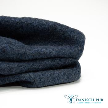 Bio Wollfleece - Wendewollfleece Lagoblau Antrazit B_Ware