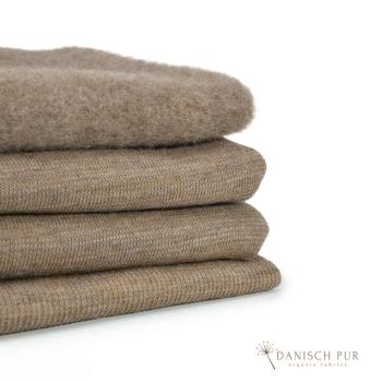 Bio WollWendefleece - Taupe