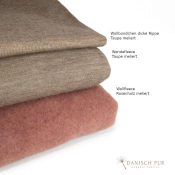 Preview: Bio WollWendefleece - Taupe