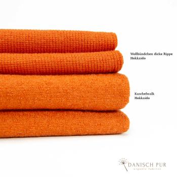 Preview: Bio Wollbündchen - Hokkaido - Rippe im Schlauch
