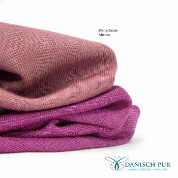 Preview: Bio Wolljersey Magnolien-Cino (70% Schurwolle Merino, kbt, mulesingfrei, 30% Seide)
