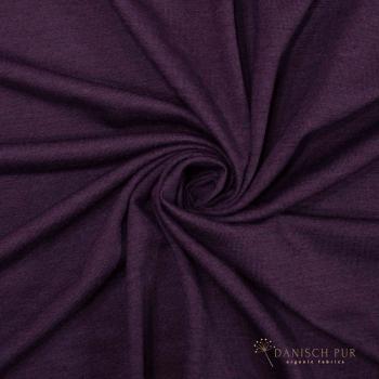 Preview: Bio Wolle Seide Singlejersey Aubergine
