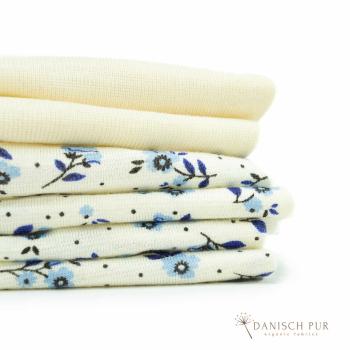 Bio Wolle Seide dunkle Streublumenwiese Singlejersey