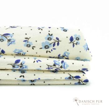 Bio Wolle Seide dunkle Streublumenwiese Singlejersey