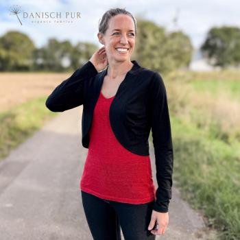 Preview: Bio Wolle Seide Singlejersey Schwarz