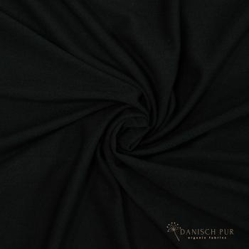 Preview: Bio Wolle Seide Singlejersey Schwarz