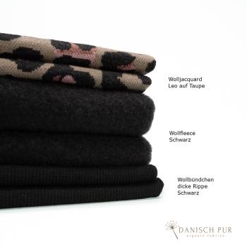 Preview: Bio Wollfleece - Schwarz