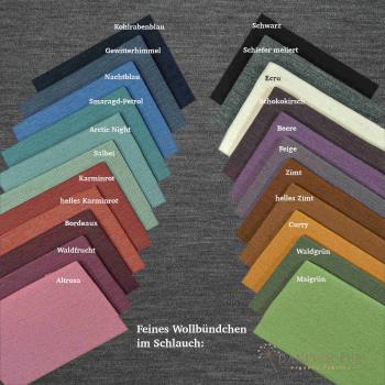 Preview: (Dickerer) Bio Wolljersey - dunkelgrau meliert