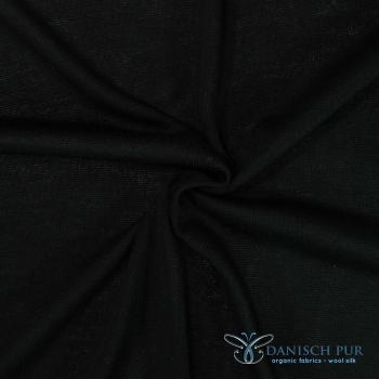 Preview: Bio Schwarz Frühlingsstrick Single JerseyV2 (Merino, kbt, mulesingfrei)