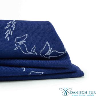 Bio Wolljersey - Indigo Meerjungfrauen