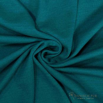 Preview: (Dickerer) Bio Wolljersey -Carmen Petrol