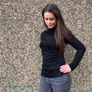 Preview: Bio Schwarz Frühlingsstrick Single JerseyV2 (Merino, kbt, mulesingfrei)