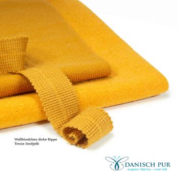 Preview: Bio Schurwollwalk Mangogelb - (kbt, 100% Schurwolle)