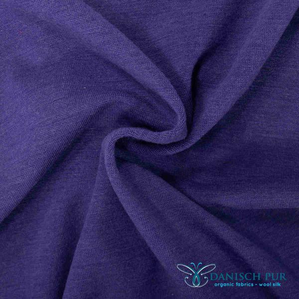 Feines Bio Wollbündchen - Purple