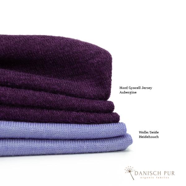 Bio Hanf Lyocell Singlejersey Aubergine
