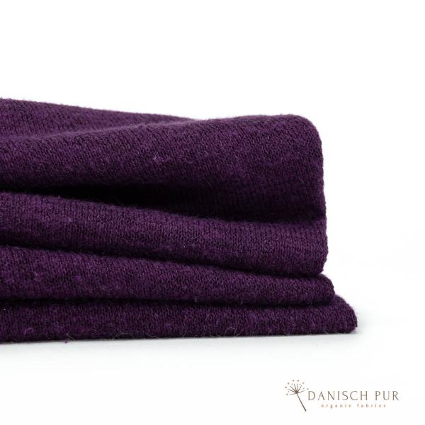 Bio Hanf Lyocell Singlejersey Aubergine
