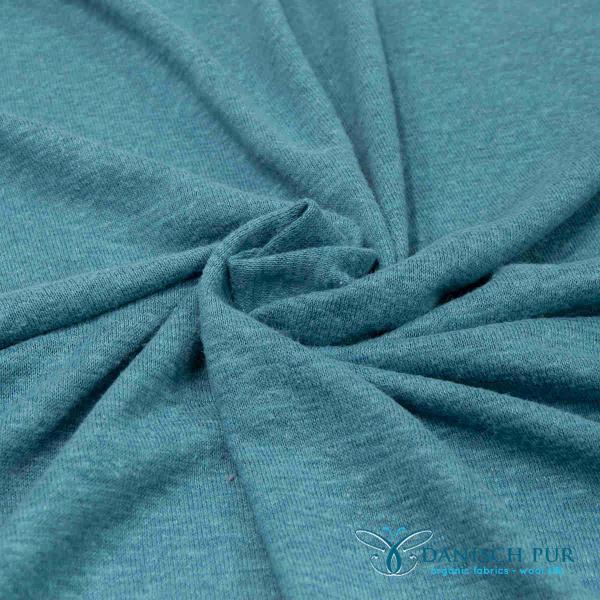 Bio Hanf Lyocell Singlejersey Arctic Türkis