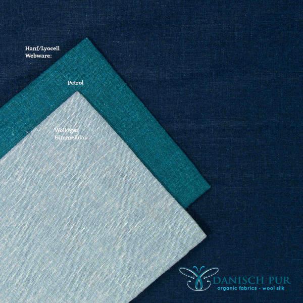 Hanf  Lyocell Webware - Königsblau