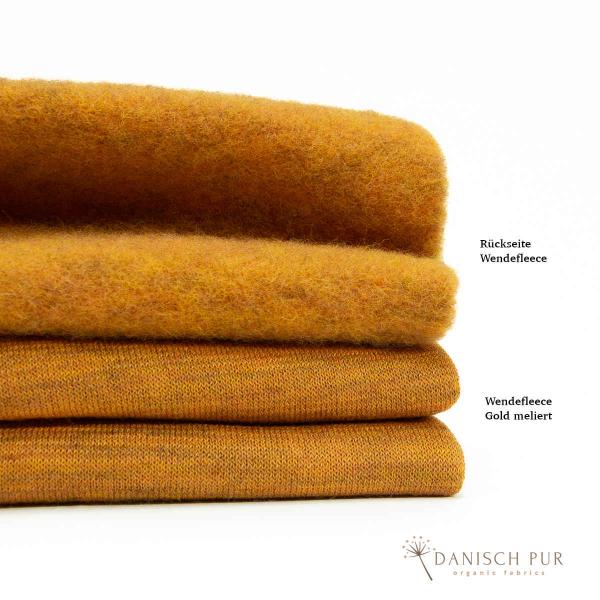 Bio Wollfleece - Gold meliert