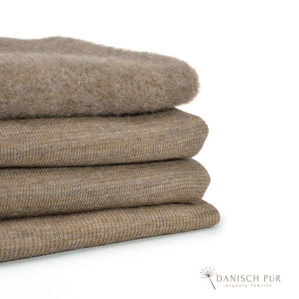 Bio WollWendefleece - Taupe