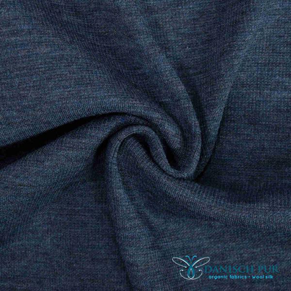 Bio WollWendefleece - Lagoblau