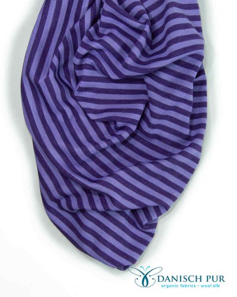 Bio Wolle Seide Amethyst Ringel