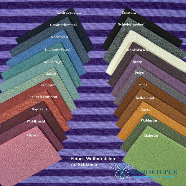 Bio Wolle Seide Amethyst Ringel