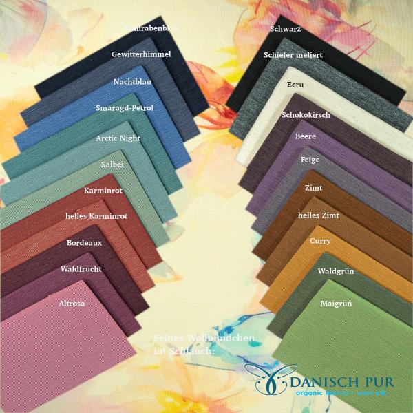 Bio Wolle Seide Aquarell-Blumen