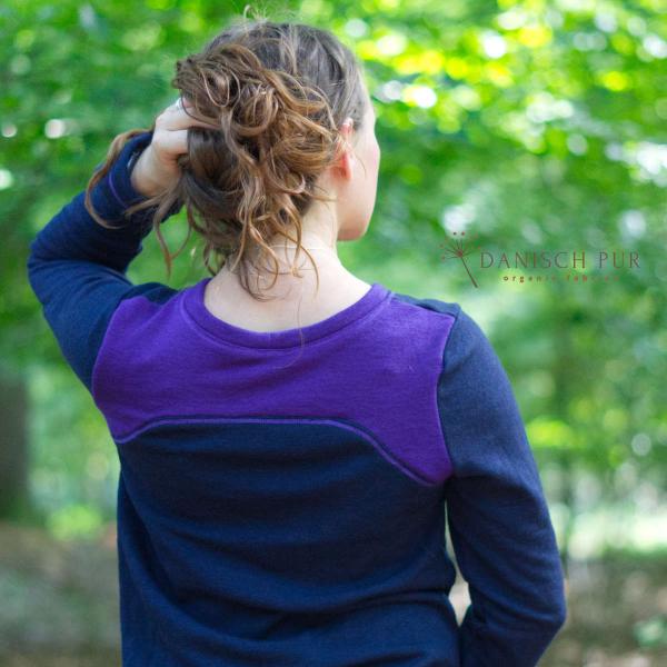 Bio Wollfrottee - Kohlrabenblau